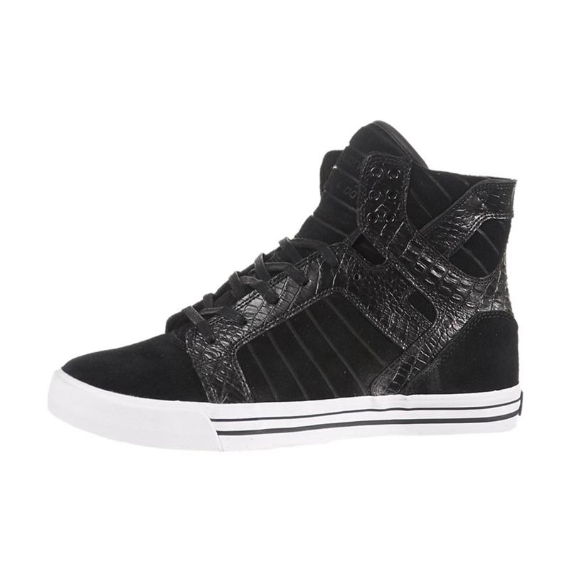 Zapatillas Altas Supra Argentina Hombre - SKYTOP Negras (UZXTQ-2751)